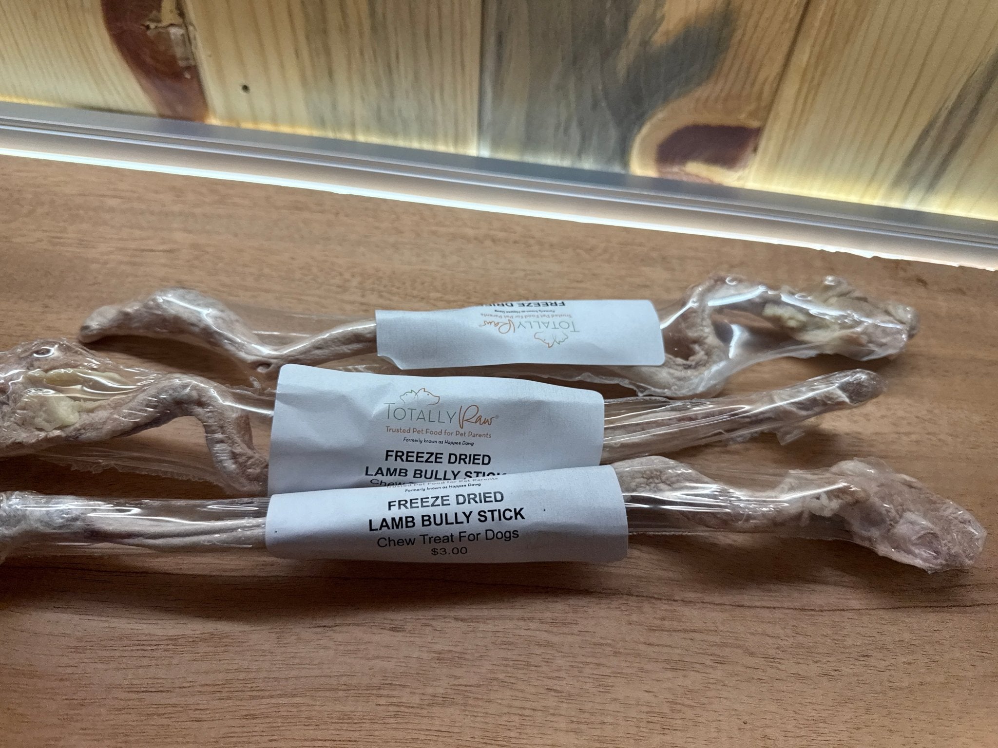 Freeze Dried Lamb Pizzle Chew pack of 3 pieces - Totally Raw